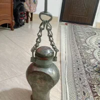 دبه روغن یا روغن دان مسی عتیقه