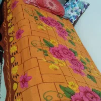 تخت خواب یک نفره همراه با تشک