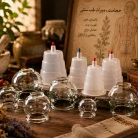 لیوان و لوازم حجامت و کاپ بادکش گرم و سرد