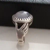 انگشتر نقره عقیق کبود(سوسنی)