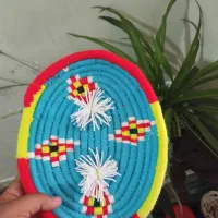 سینی حصیری بافته شده