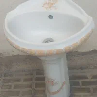 روشویی کنجی بهمراه پایه