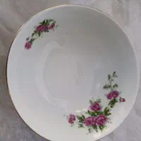 دو عددکاسه گل سرخی قدیمی
