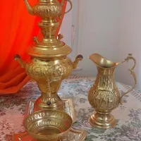 سماور برقی سنتی برنجی|سماور، چای‌ساز، قهوه‌ساز|تهران, تهرانپارس غربی|دیوار