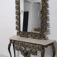 آینه کنسول برنز سیاه قلم