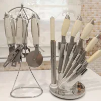 سرویس چاقو آشپزخانه استنددار برند Home Kingسالم