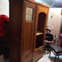 کمد ایشقاب کتابخانه  قدیمی آنتیک کلکسیونی عتیقه