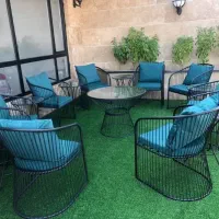 میز صندلی کافه ای ویلایی مدل ایساتیس