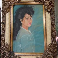 تابلو نقاشی چهره زیبا
