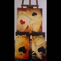 تابلو نقاشی سه تیکه