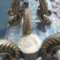 میز عسلی 2تایش شیشه نداره