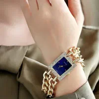 ساعت Guess بند کارتیر دو ردیفه دور نگین ژاپنی
