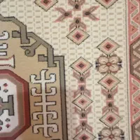 کناره طرح گلیم کارکرده و تمیز