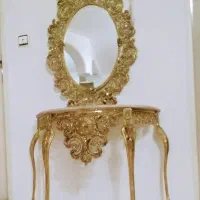 کنسول آیینه سلطنتی /برنجی/آنتیک