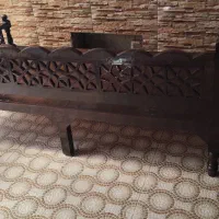 تخت چوبی ۲در ۱ رنگ شده نو نو