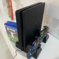 PS4 SLIME 500G دو دسته+دو دیسک+فن خنک کننده
