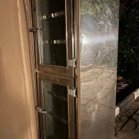 فریزر استیل تک فاز ۲ درب شیشه ای۶ طبقه