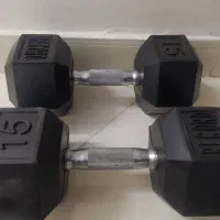 دمبل 15 کیلویی بدنسازی نو مارک رکورد