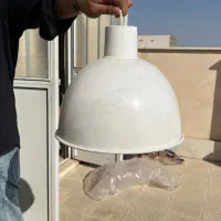 چراغ حبابی فلزی بزرگ و کوچک
