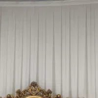 پرده حریر سفید