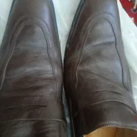 کفش چرمی قهوه ای