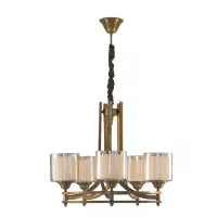 ۲ عدد لوستر ۵شاخه استیل آبکاری