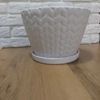 گلدان سرامیکی تمام لعاب