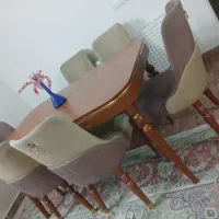 فروش میز ناهارخوری 6 نفره ست همراه با مبل 7 نفره