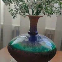 گلدان سفالی دست ساز