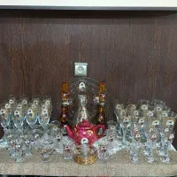 سرویس بلور ترک 53 تکه سرو و پذیرایی طرح شاه عباسی