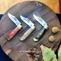 چاقو تاشو ضامندار دستساز استیل ضدزنگ شفیعی(زنجان)