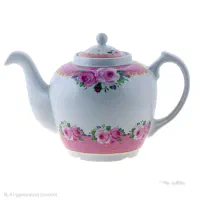 قوری گلدار بزرگ