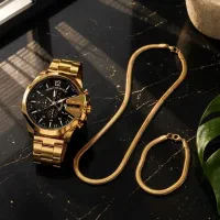 ست ساعت دستبند و گردنبند مدل Amani/قیمت فوق‌العاده