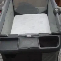 تخت وپارک بچه گهواره دار مدل babe اصل