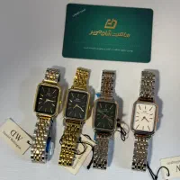ساعت فلزی زنانه DW مستطیلی شادمهر