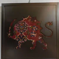 تابلوفرش دست باف شیروخورشید
