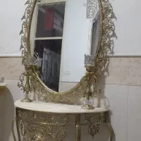 آینه و شمعدان برنز