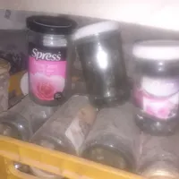۱۰۰عددشیشه جای مربای گل