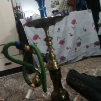تنه برنجی قدیمی سنگین با کیف لوازم کامل