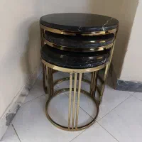 سه عددمیز عسلی باسنگ‌ مرمراصل