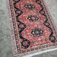 فرش وینتیج قرمز طرح عشایری