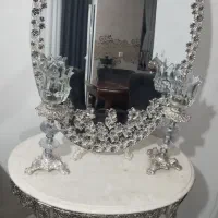 آینه و شمعدان برنز