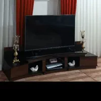 زیر تلویزیونی سالم نو.پرده دوخت مرتب و تمیز