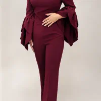 شومیز شلوار طرح گلبهار با شلوار بوت‌کات