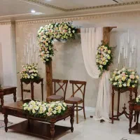 گل آرایی بله برون و سفره عقد.