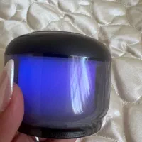 اسپیکر استوانه‌ای شیشه‌ای چراغ‌دار  صدای عالی