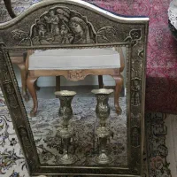 آینه شمعدان برنجی ۲۰ ساله