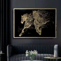 تابلو نقاشی برجسته اسب سرکش