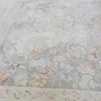 دو تخته فرش 9متری طرح افشان طوسی 1200شانه
