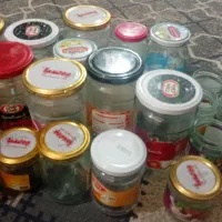 شیشه مربا ترشی رب درب فلزی